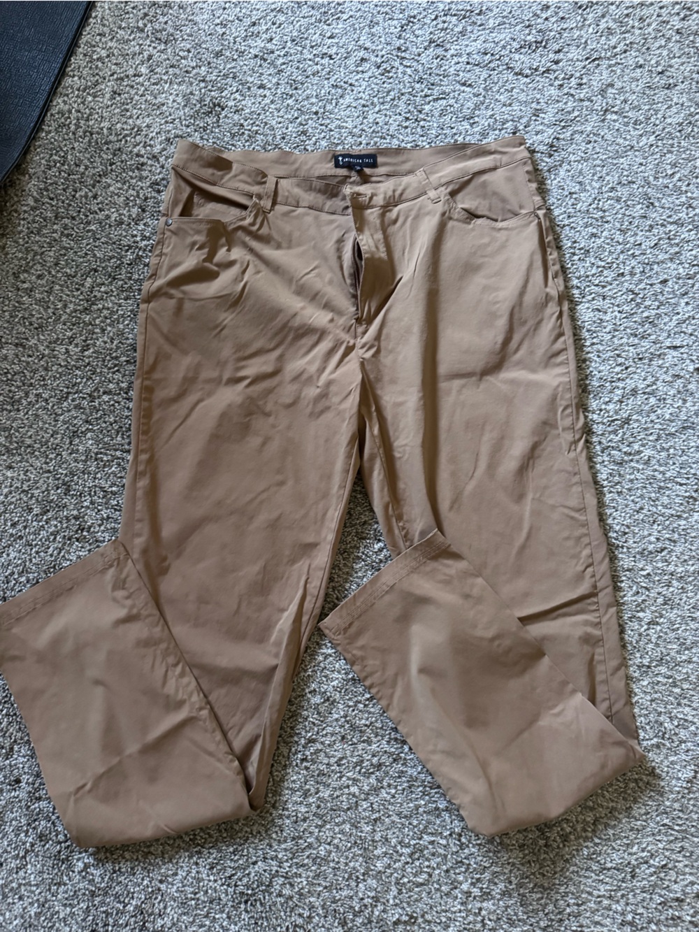 Slim Straight Khaki Chino Pants - Tan